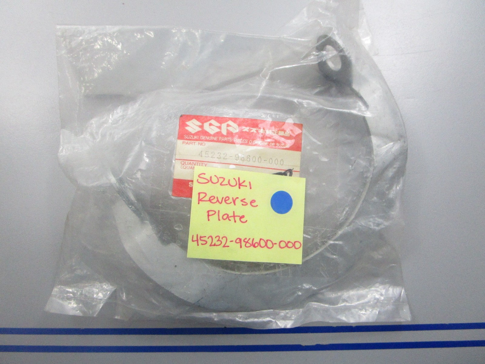 *NEW OEM* 0810 Suzuki Reverse Plate 45232-98600-000