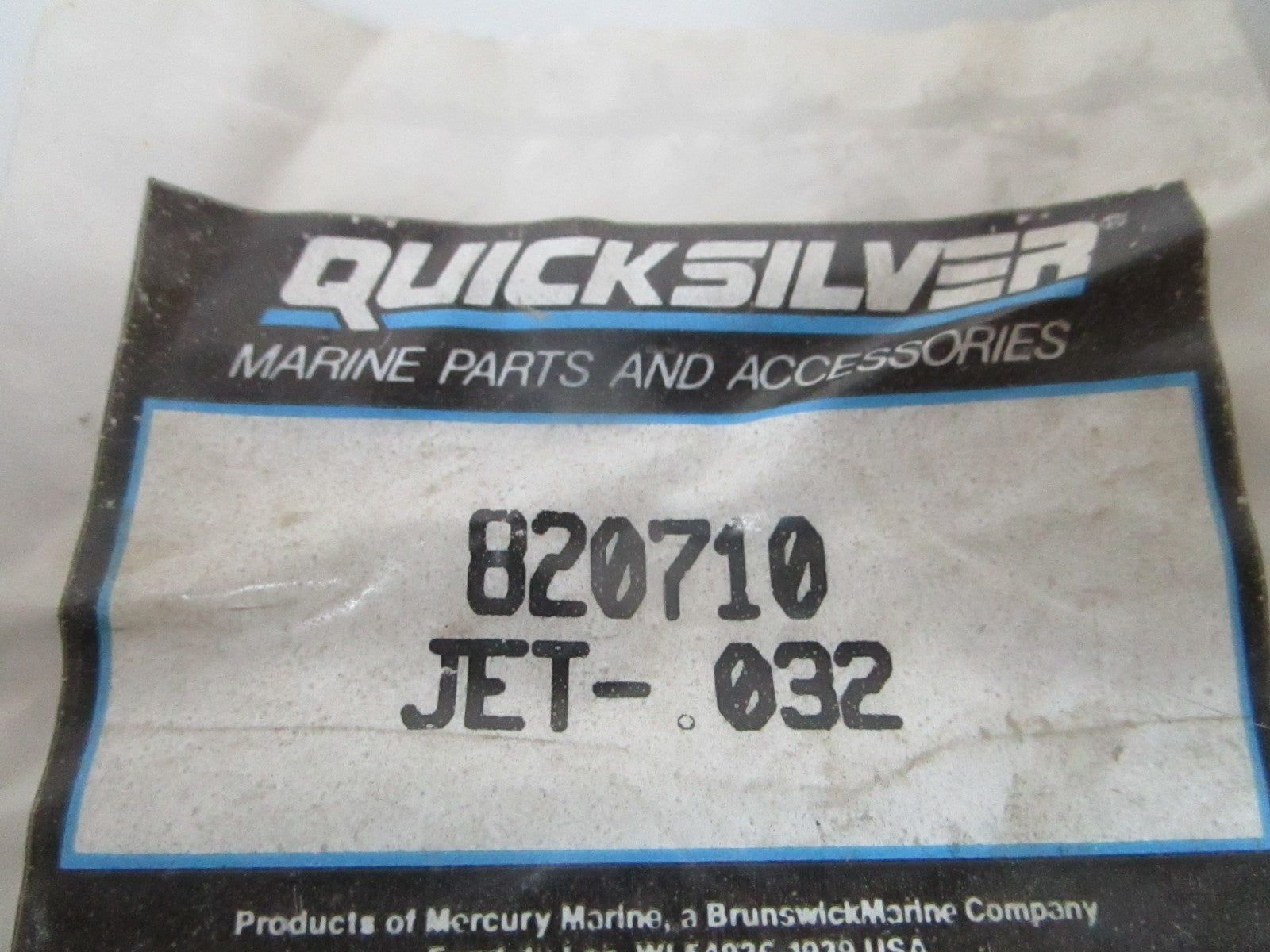 NEW OEM 820710 Mercury Quicksilver .032 Jet 0720