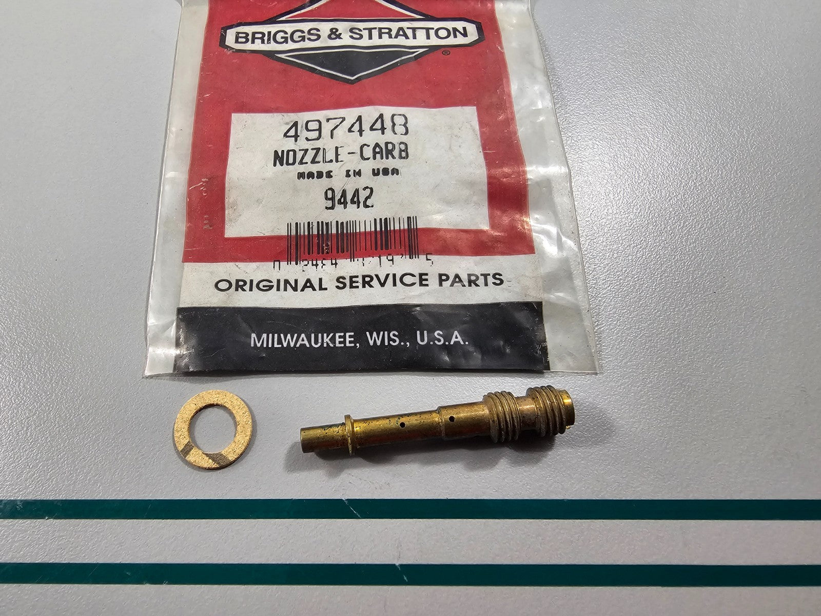 NEW OEM 497448 Briggs & Stratton Carb Nozzle 0810