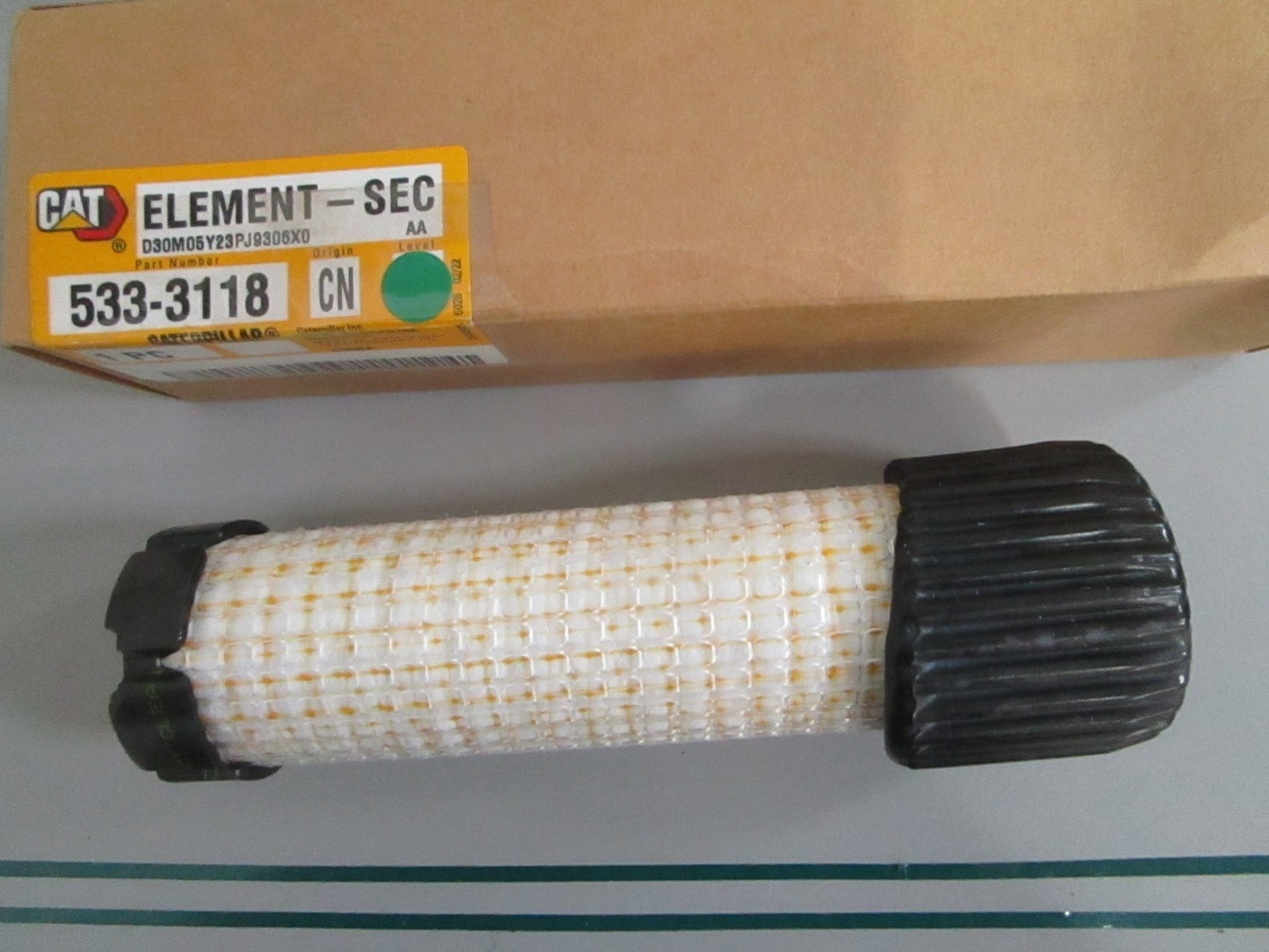 CAT NEW OEM Secondary Air Cleaner Element 533-3118 NOS Excavator Filter 0820