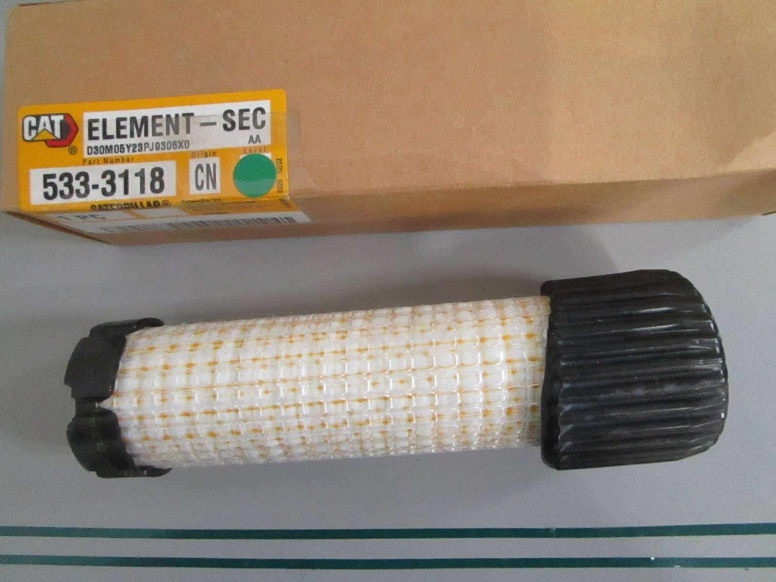 CAT NEW OEM Secondary Air Cleaner Element 533-3118 NOS Excavator Filter 0820