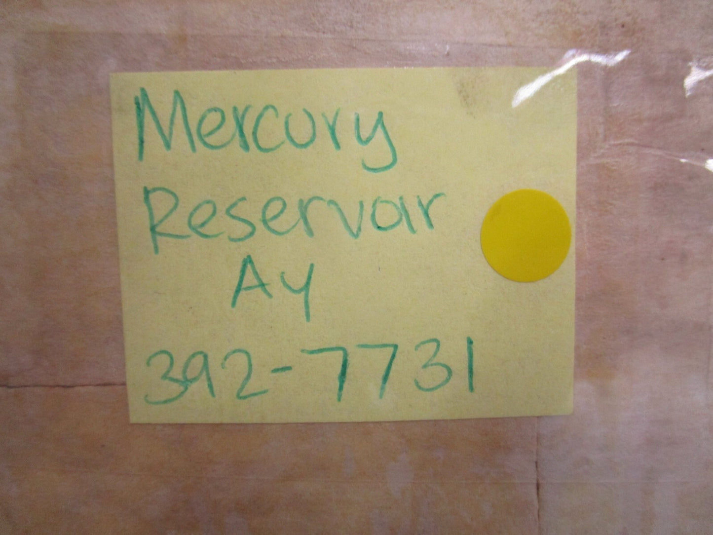 *NEW OEM* 0820 Mercury Quicksilver Reservoir Ay 392-7731