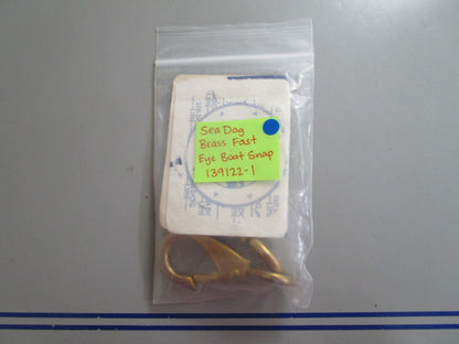 *NEW* (LOT OF 2) 0810 Sea-Dog Brass Fast Eye Boat Snap 139122-1