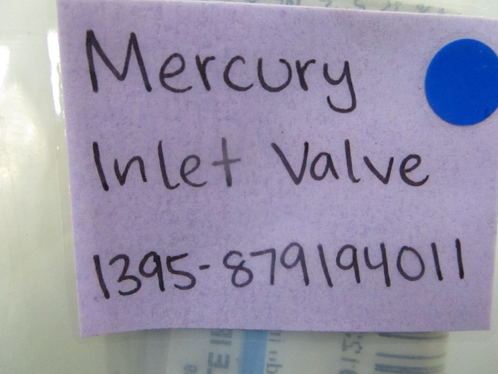 *NEW OEM* 0810 Mercury Quicksilver Inlet Valve 1395-879194011