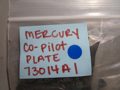 *NEW OEM* 0810 Mercury Quicksilver Co-Pilot Plate 73014A1