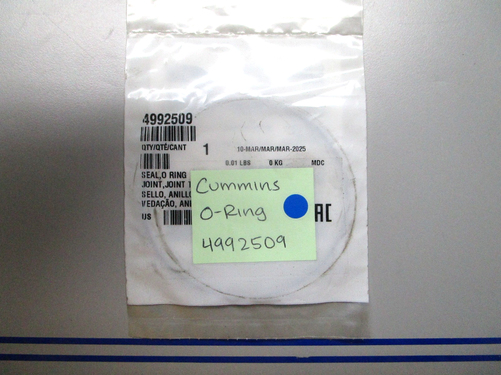 *NEW OEM* 0810 Cummins O-Ring 4992509