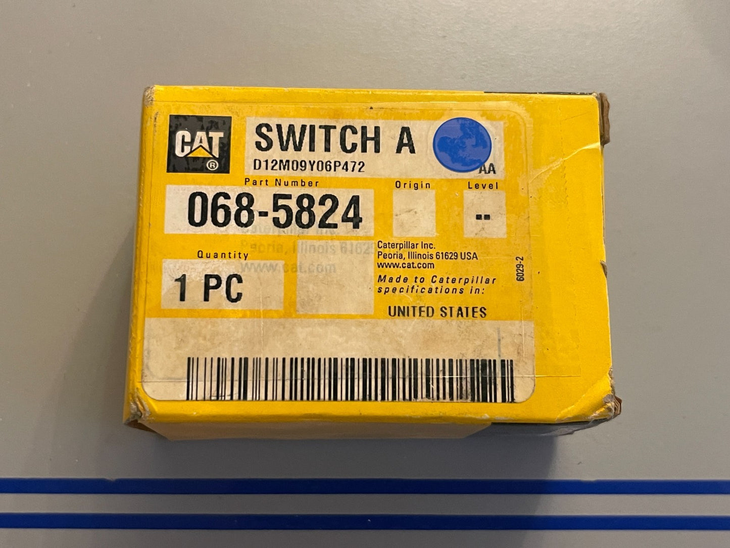 NEW OEM 068-5824 CAT Caterpillar Switch Assembly 0720