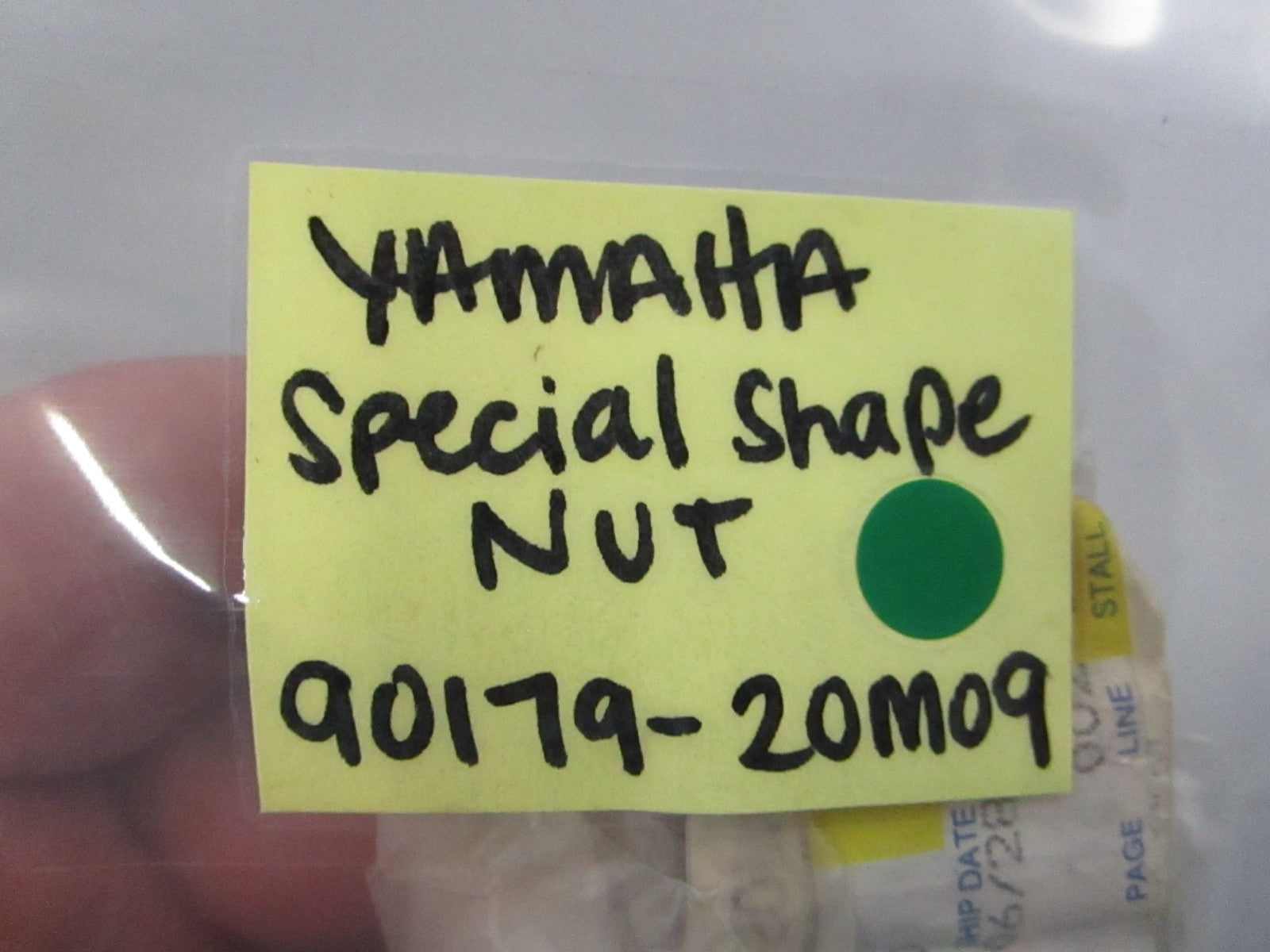 NEW OEM 90179-20M09-00 Yamaha Special Shape Nut 0810