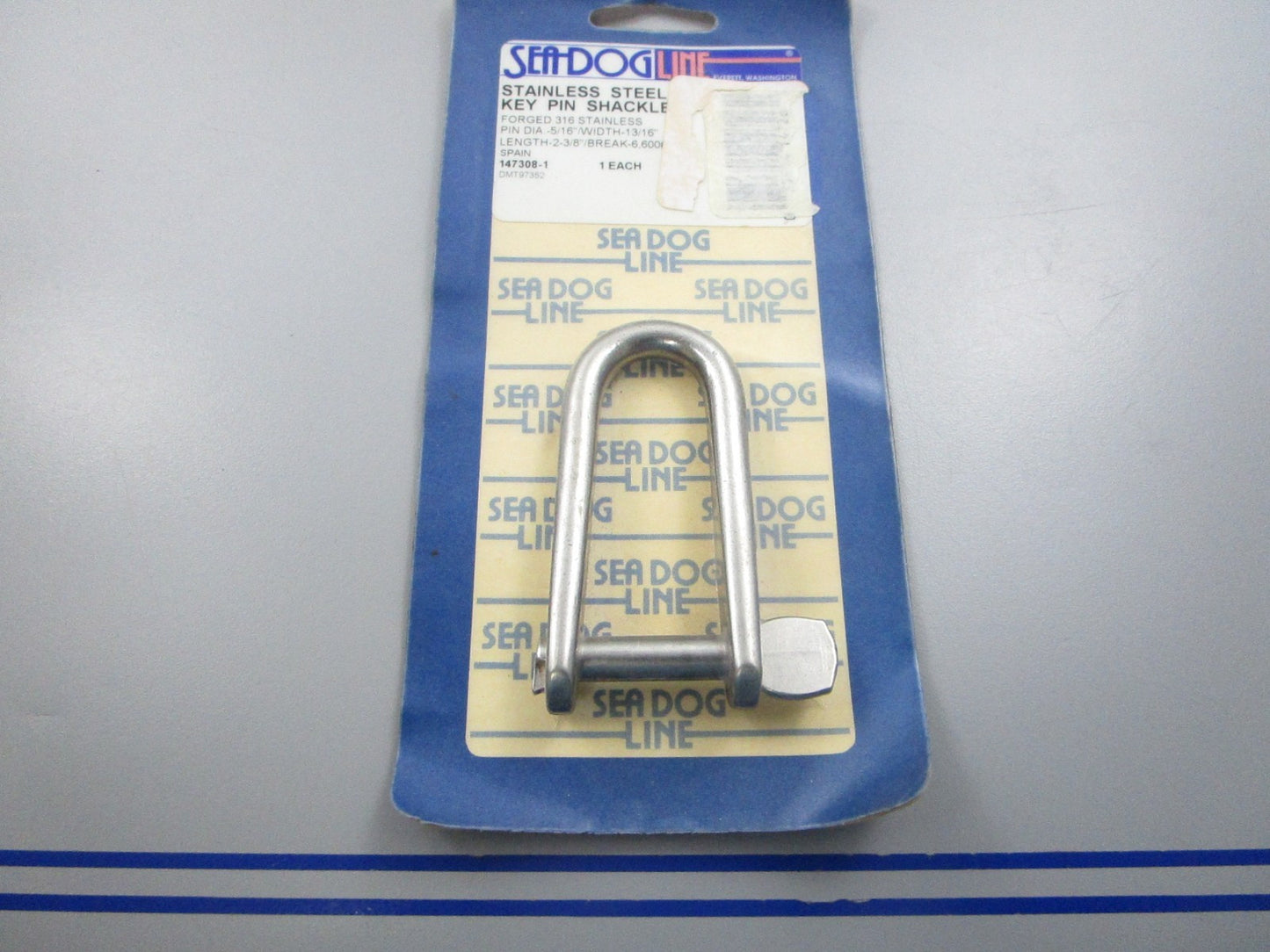 NEW 147308-1 Sea-Dog Stainless Steel Key Pin Shackle 0810