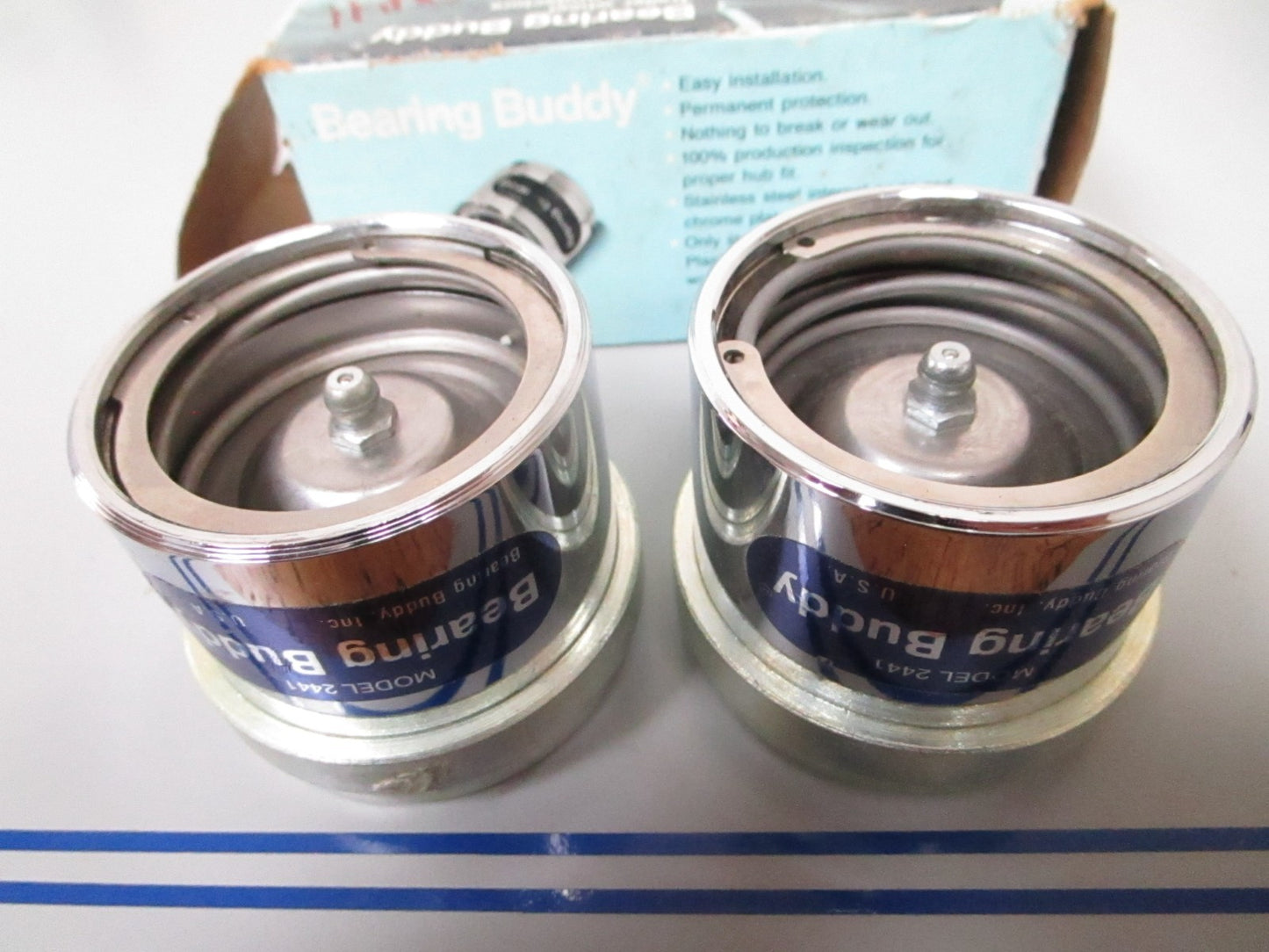 NEW OEM Model 2441 Bearing Buddy Trailer Wheel Bearing Protector Set 0720