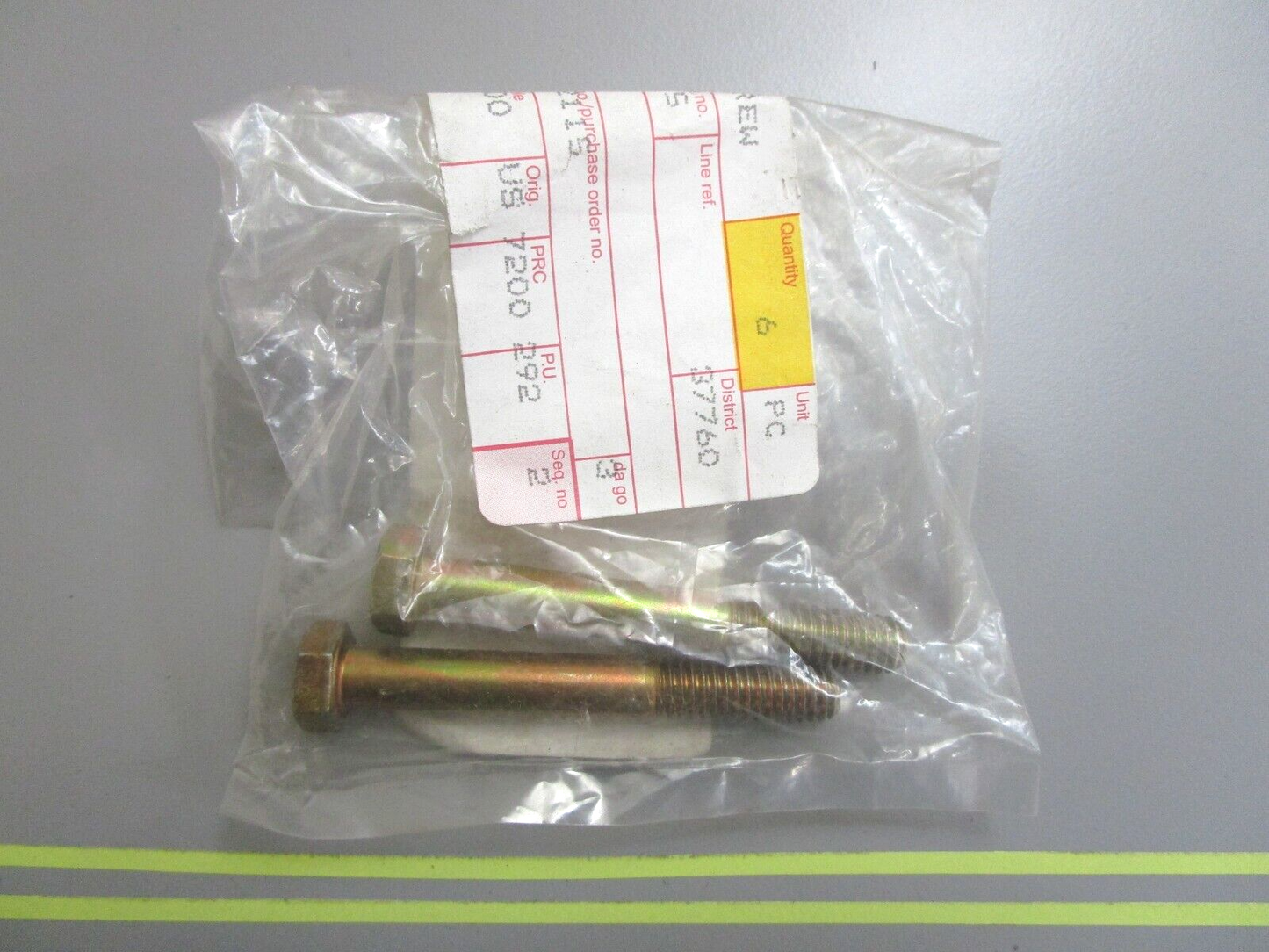 *NEW OEM* (LOT OF 2) 0810 Volvo Penta Hexagon Screw 940136