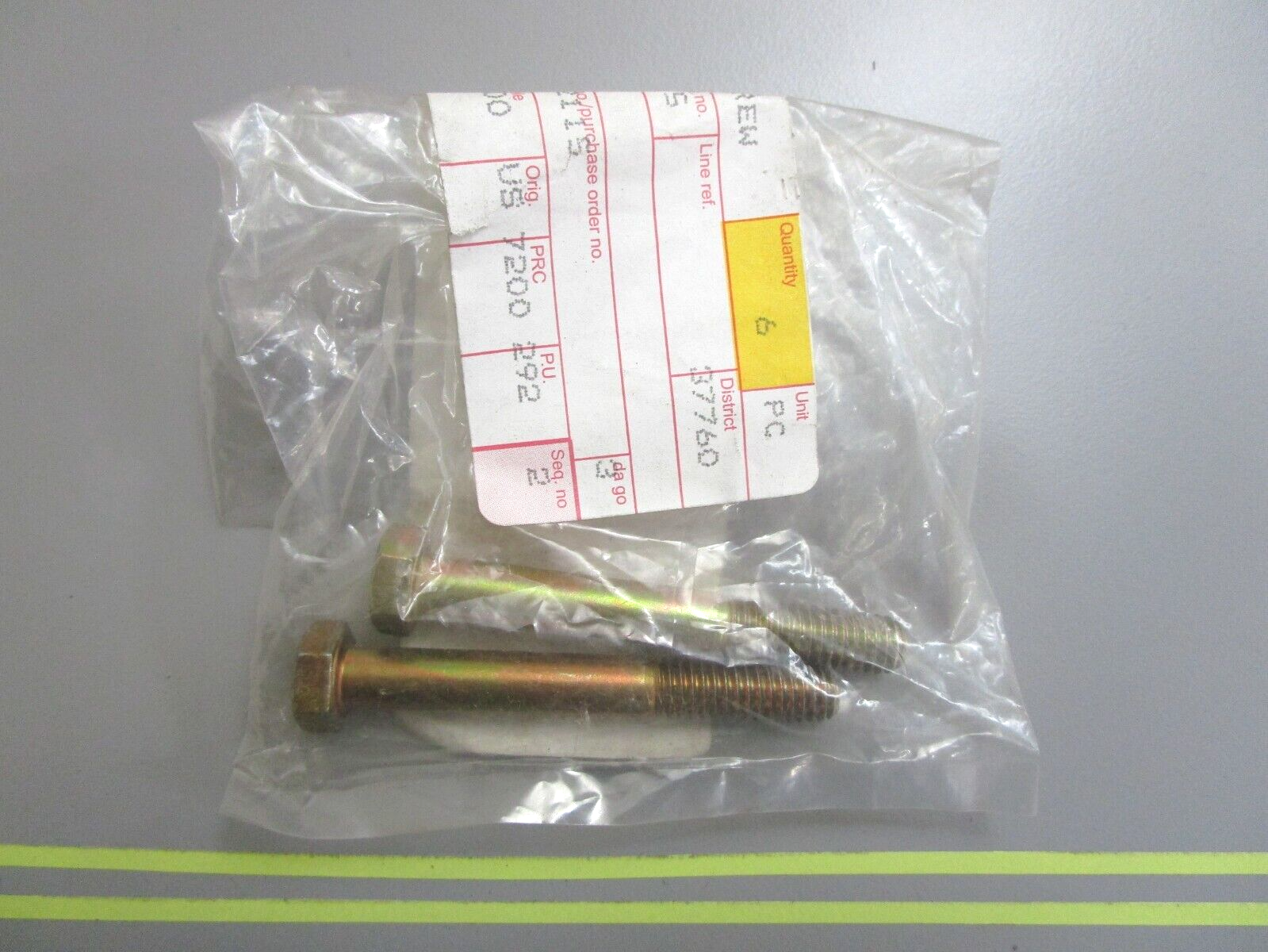 *NEW OEM* (LOT OF 2) 0810 Volvo Penta Hexagon Screw 940136