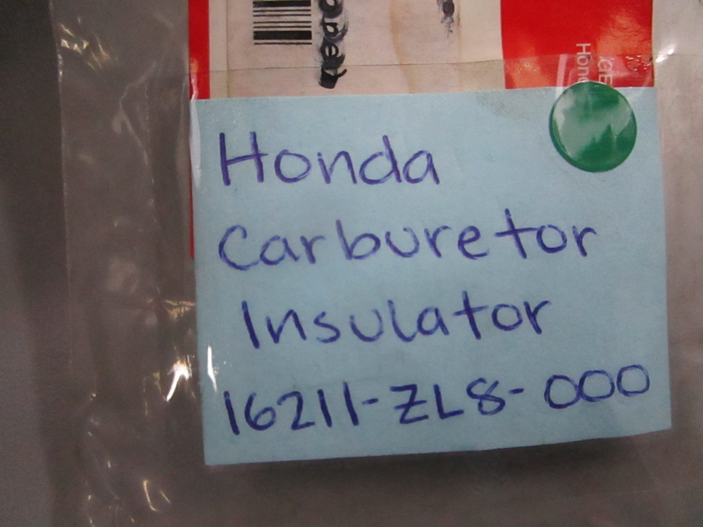 NEW OEM 16211-ZL8-000 Honda Carburetor Insulator 0810