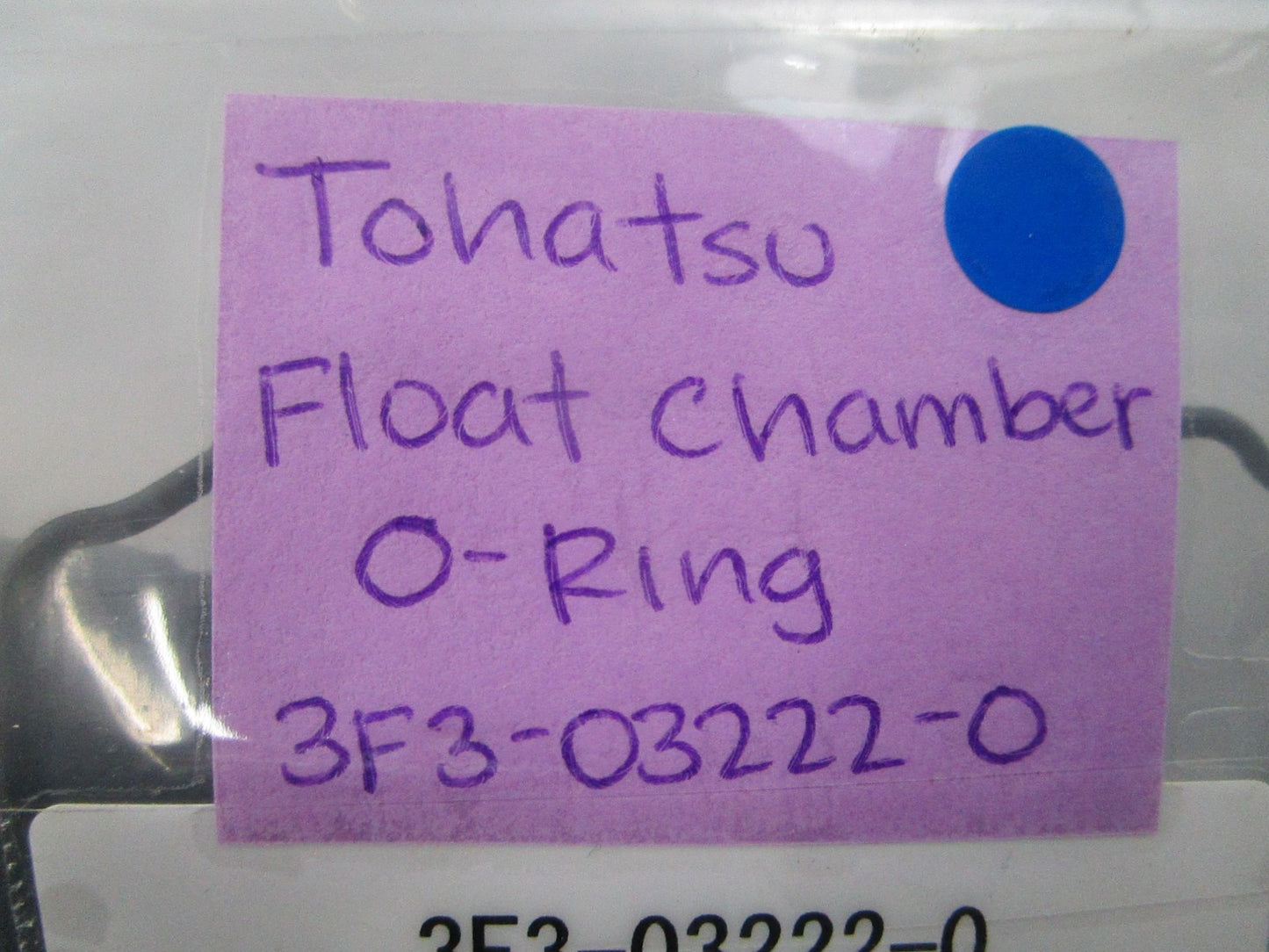 NEW OEM 3F3-03222-0 3F3032220 Tohatsu Float Chamber O-Ring 0810