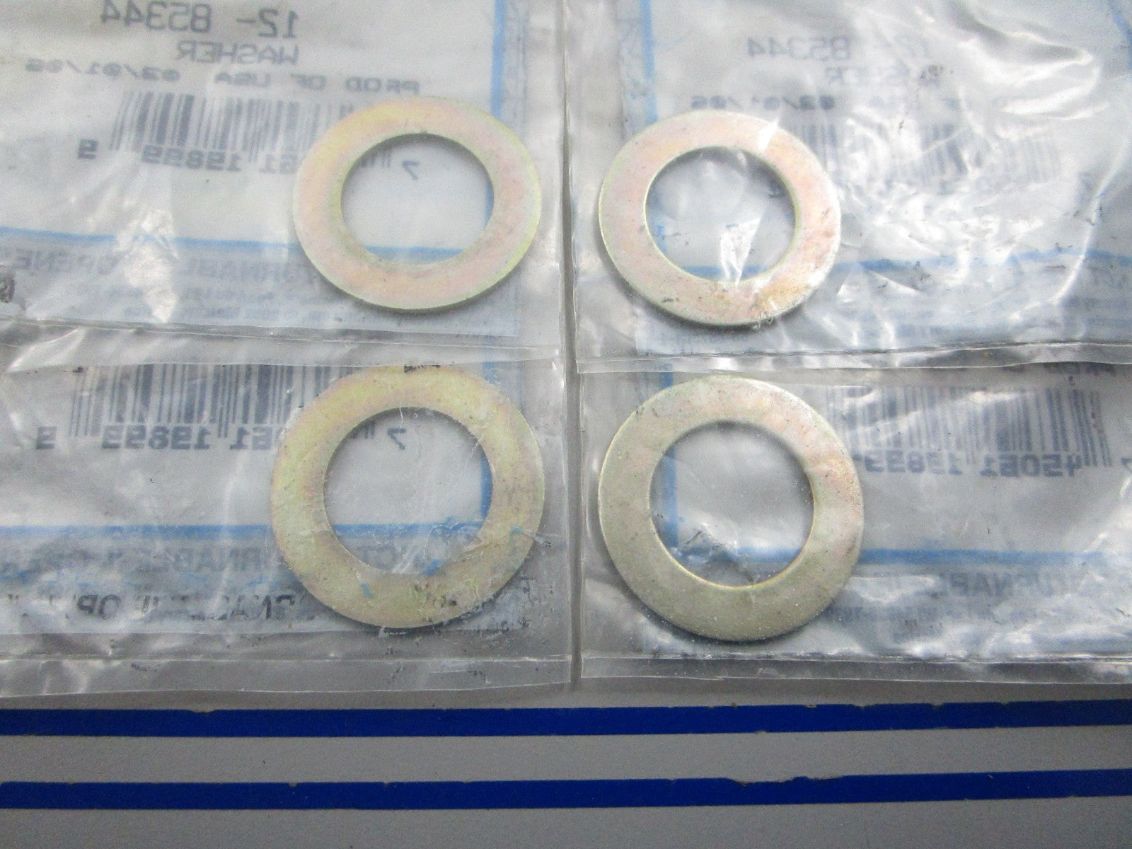 NEW OEM (LOT OF 4) 12-85344 Mercury Quicksilver Washer 0810