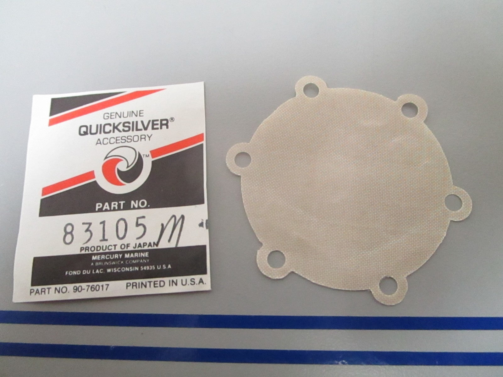 NEW OEM 83105M Mercury Quicksilver Diaphragm 0810