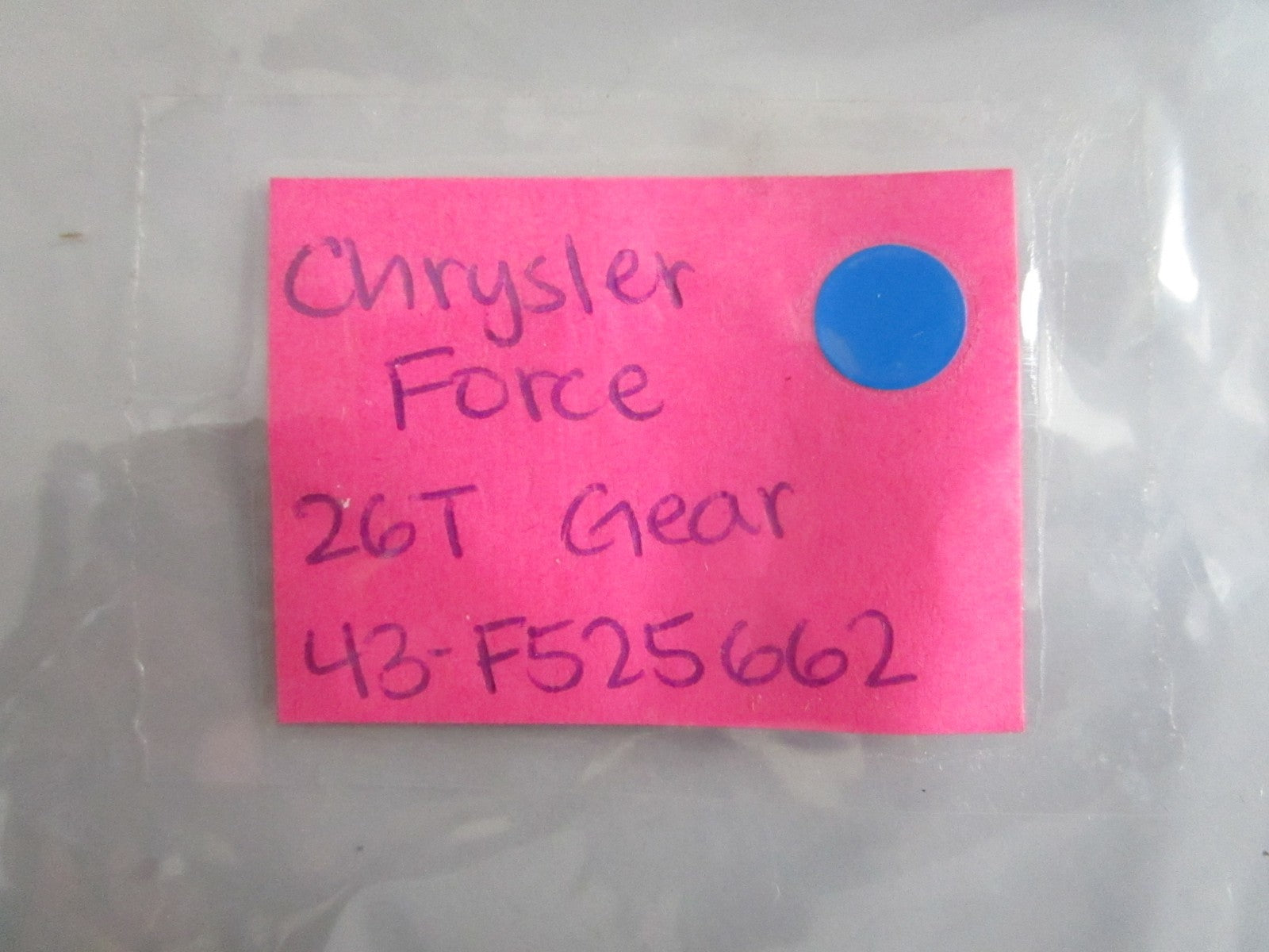 NEW OEM 43-F525662 Chrysler Force 26T Gear 0820