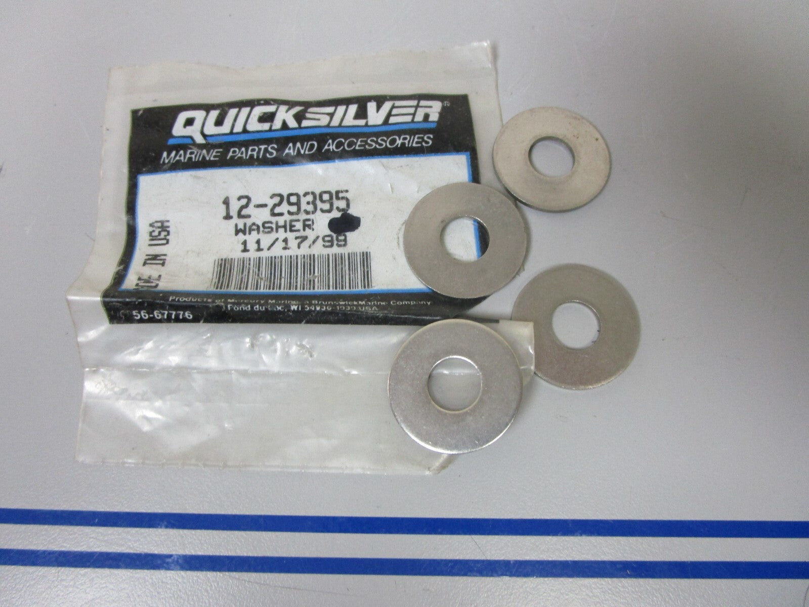 *NEW OEM* (LOT OF 4) 0810 Mercury Quicksilver Washer 12-29395
