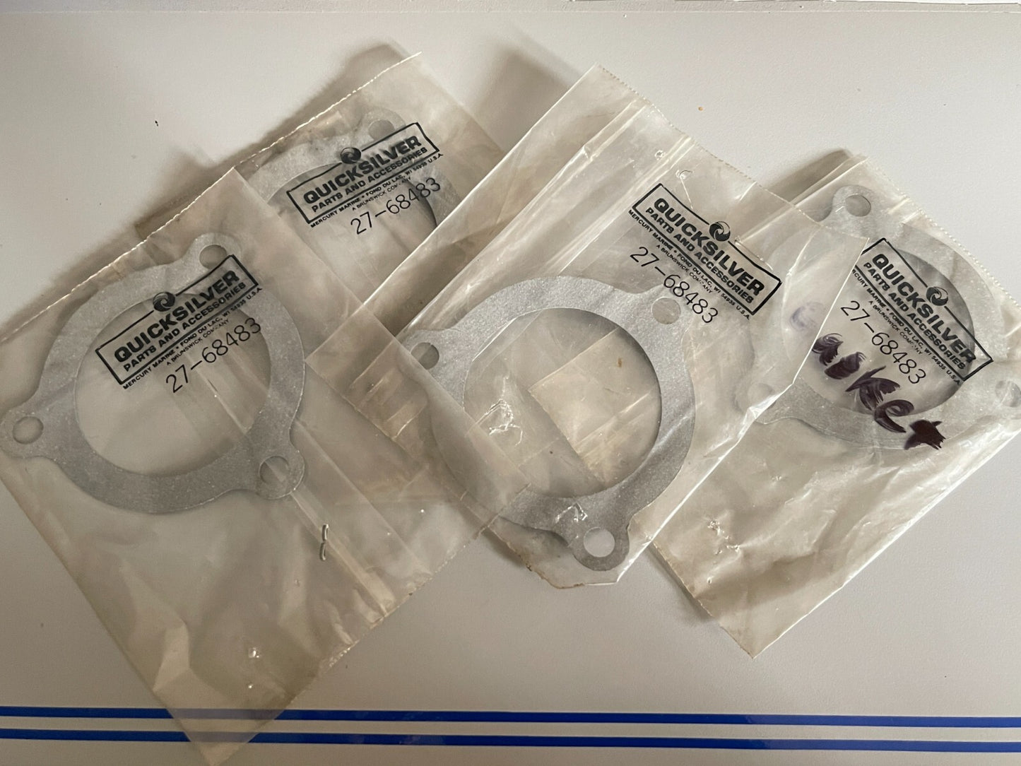 *NEW OEM* (LOT OF 4) 0810 Mercury Quicksilver Gasket 27-68483