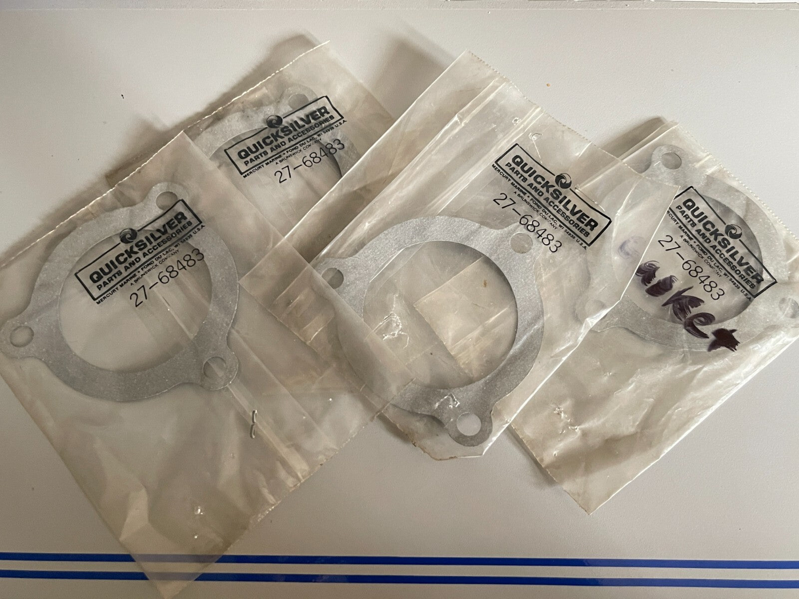 *NEW OEM* (LOT OF 4) 0810 Mercury Quicksilver Gasket 27-68483