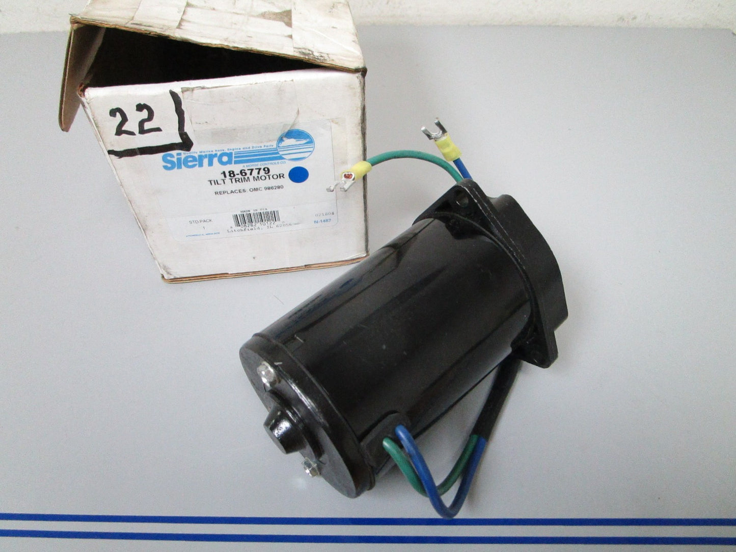 NEW 18-6779 Replaces: OMC 986280 0986280 Sierra Trim Motor 0720