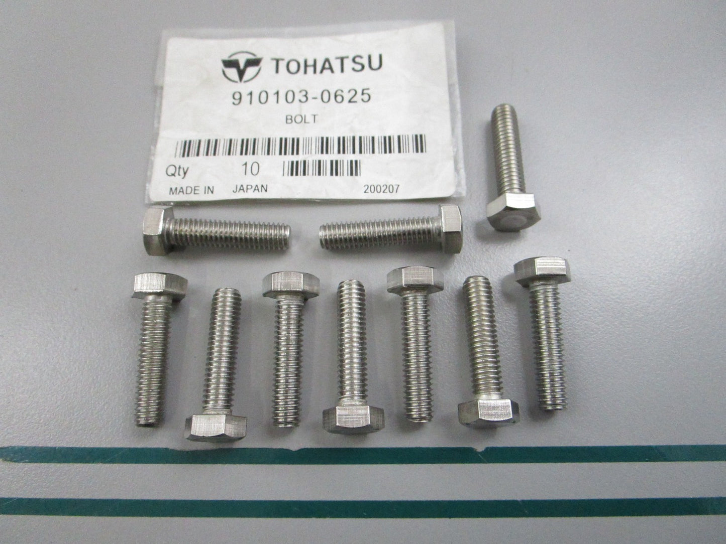 NEW OEM (LOT OF 10) 910103-0625 Tohatsu Bolt 0810