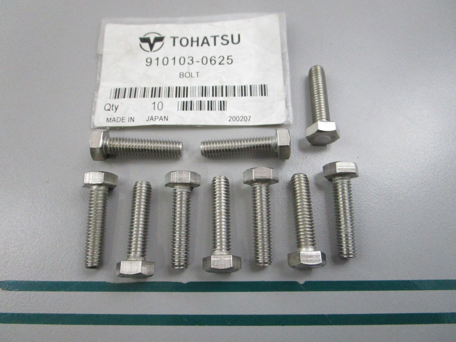 NEW OEM (LOT OF 10) 910103-0625 Tohatsu Bolt 0810