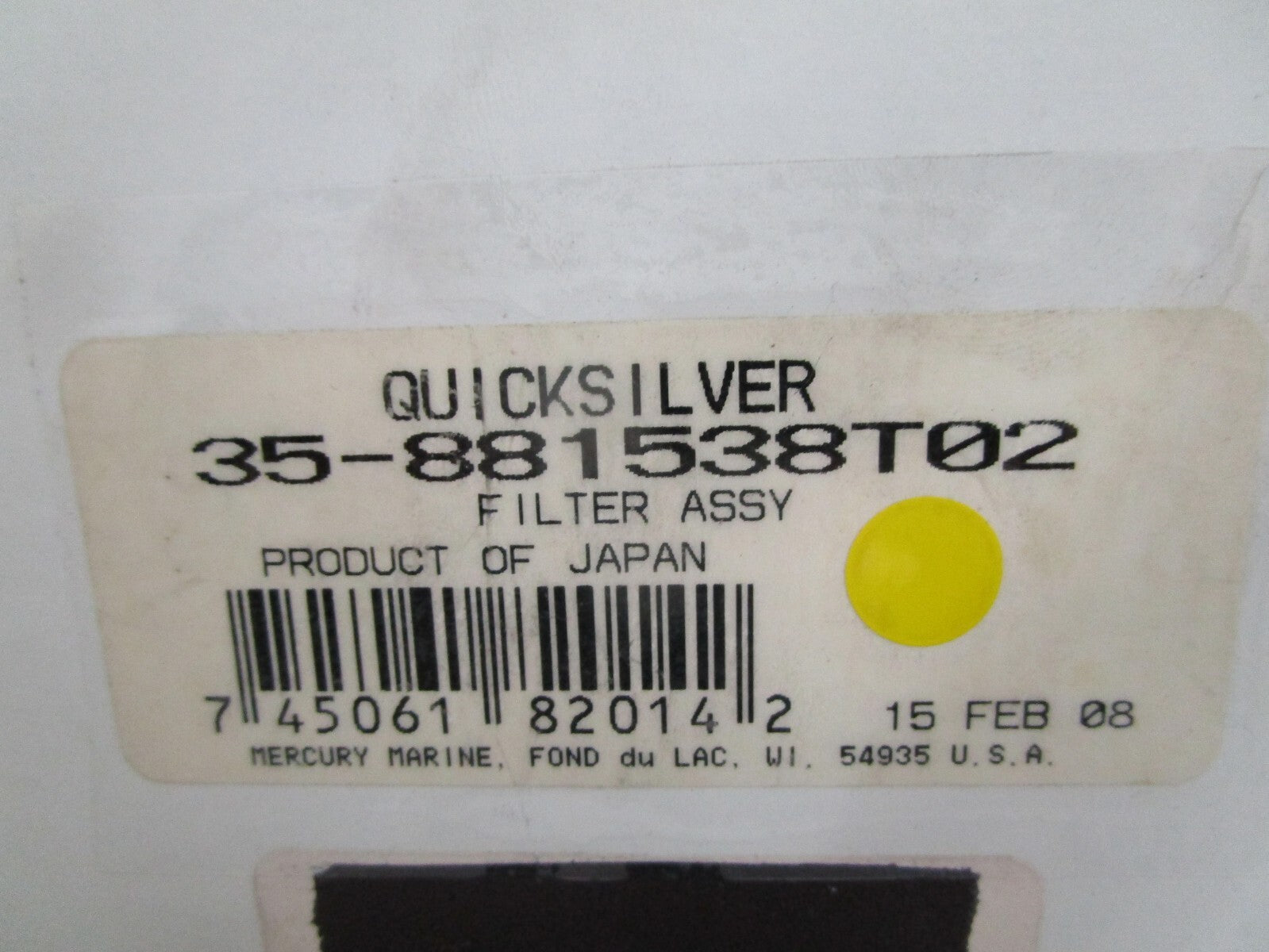 *NEW OEM* 0820 Mercury Quicksilver Filter Assy 35-881538T02