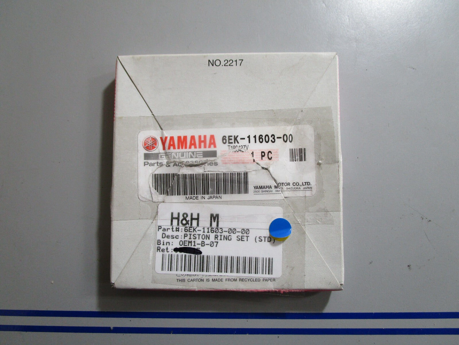 *NEW OEM* 0810 Yamaha Piston Ring Set 6EK-11603-00-00