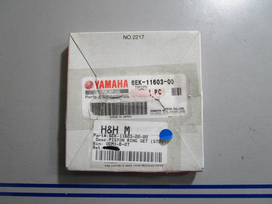 *NEW OEM* 0810 Yamaha Piston Ring Set 6EK-11603-00-00