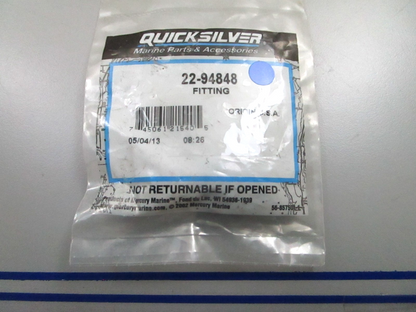 *NEW OEM* 0810 Mercury Quicksilver Fitting 22-94848