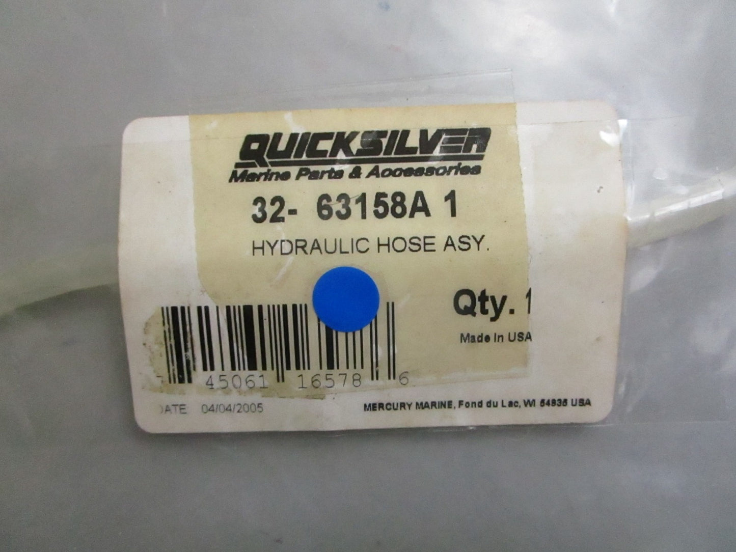 *NEW OEM* 0820 Mercury Quicksilver Hydraulic Hose Ay 32-63158A1