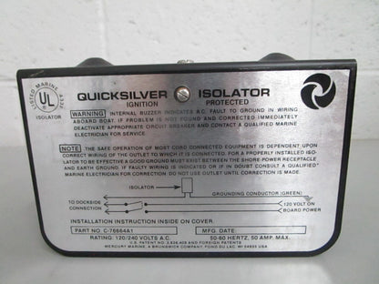 NEW OEM 76664A3 Mercury Quicksilver Isolator Assy 0820
