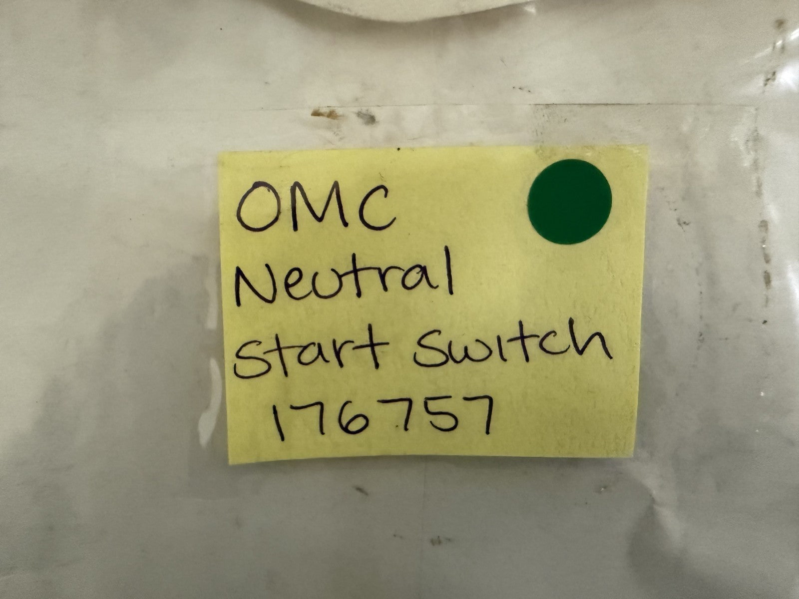 NEW OEM 176757 0176757 OMC Johnson Evinrude Neutral Start Switch 0820