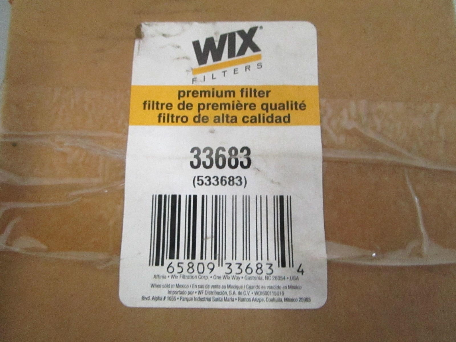 NEW OEM 33683 Wix Fuel Filter 0820
