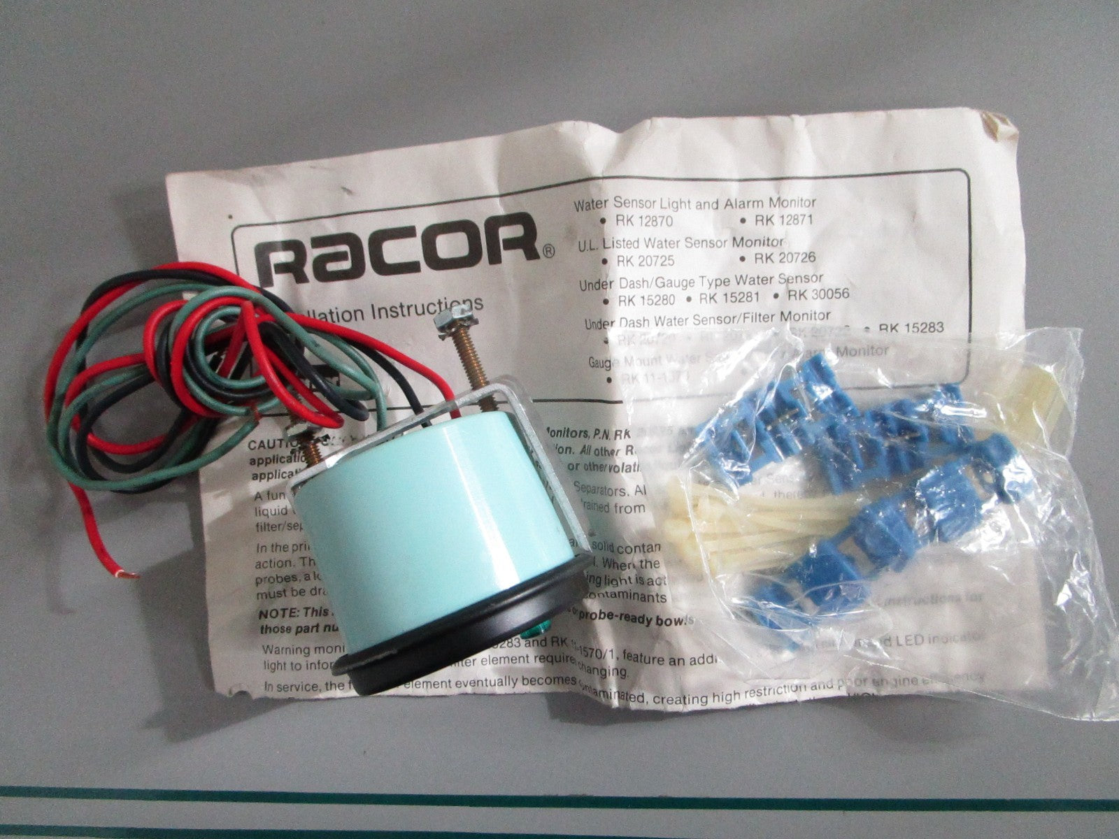 NEW OEM RK11-570 RK11-1571 Racor 3-Wire Water Alarm Gauge Kit 0820