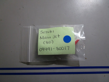 *NEW OEM* 0810 Suzuki Main Jet (80) 09491-80017