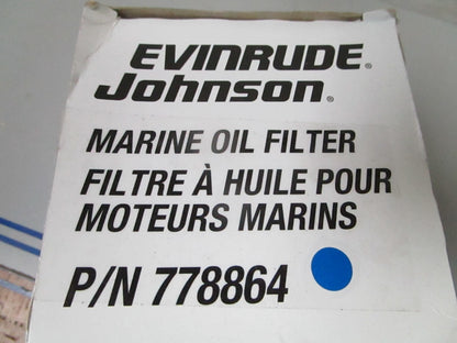 *NEW OEM* 0810 OMC Johnson Evinrude Oil Filter 778864 0778864