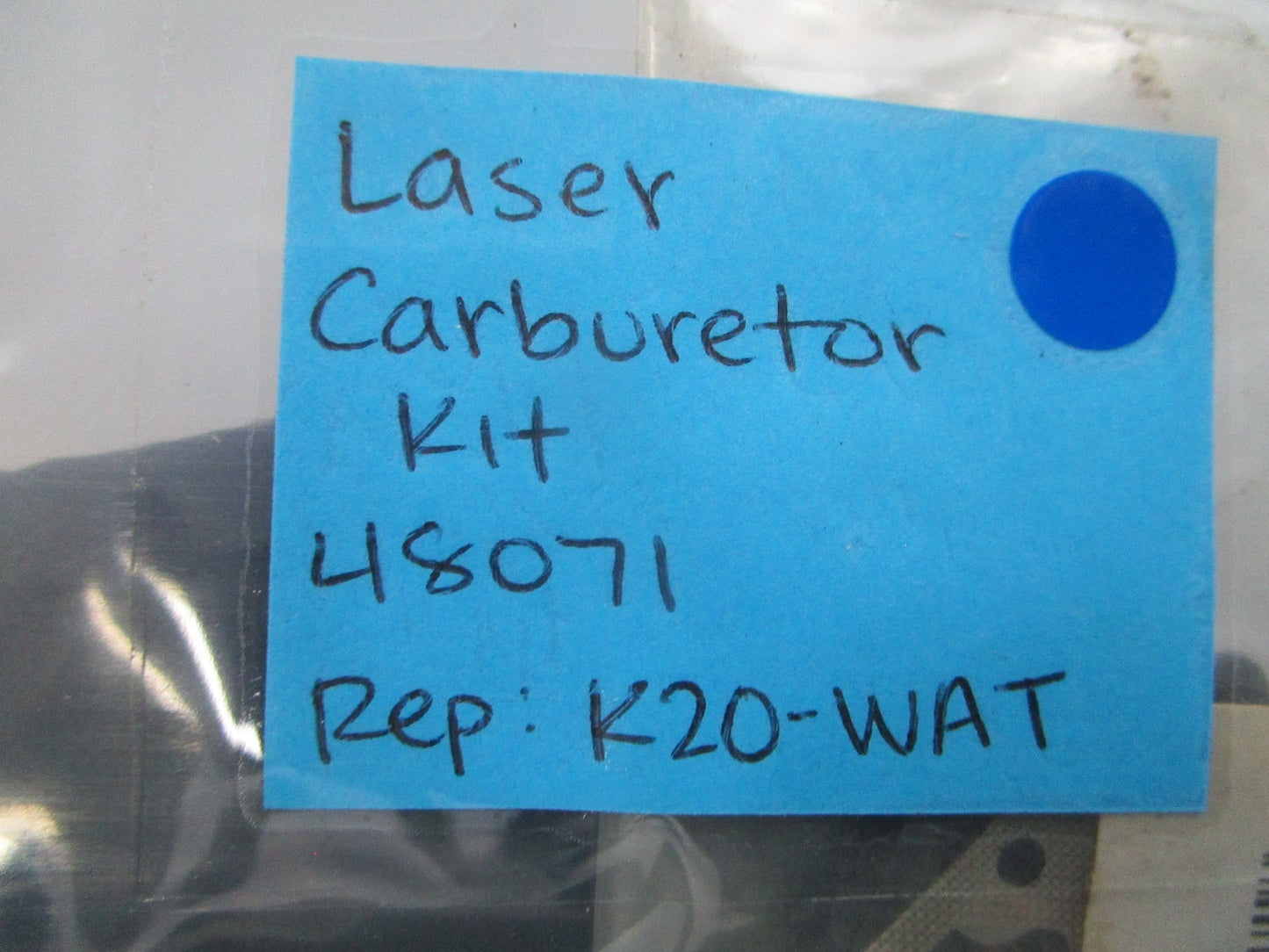 NEW Laser 48071 Replaces: K20-WAT Carburetor Kit 0810