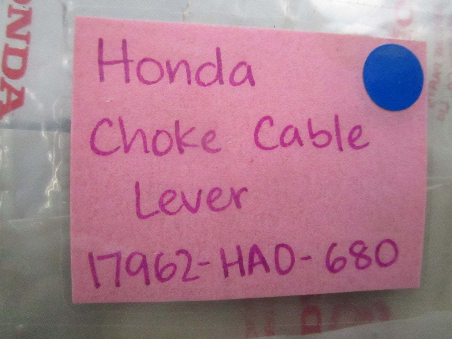 *NEW OEM* 0810 Honda Choke Cable Lever 17962-HA0-680