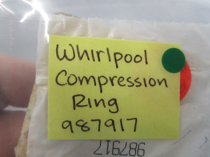 NEW OEM 987917  Whirlpool Compression Ring 0810