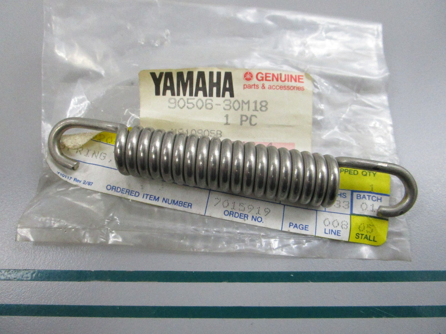 NEW OEM 90506-30M18 Yamaha Tension Spring 0810