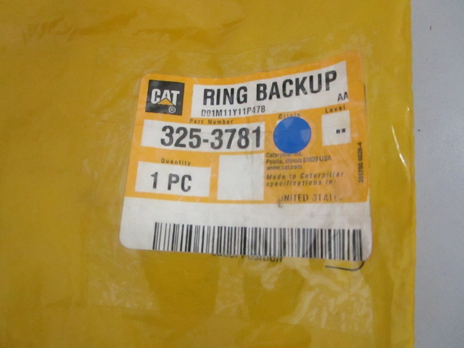 *NEW OEM* 0820 CAT Backup Ring 325-3781