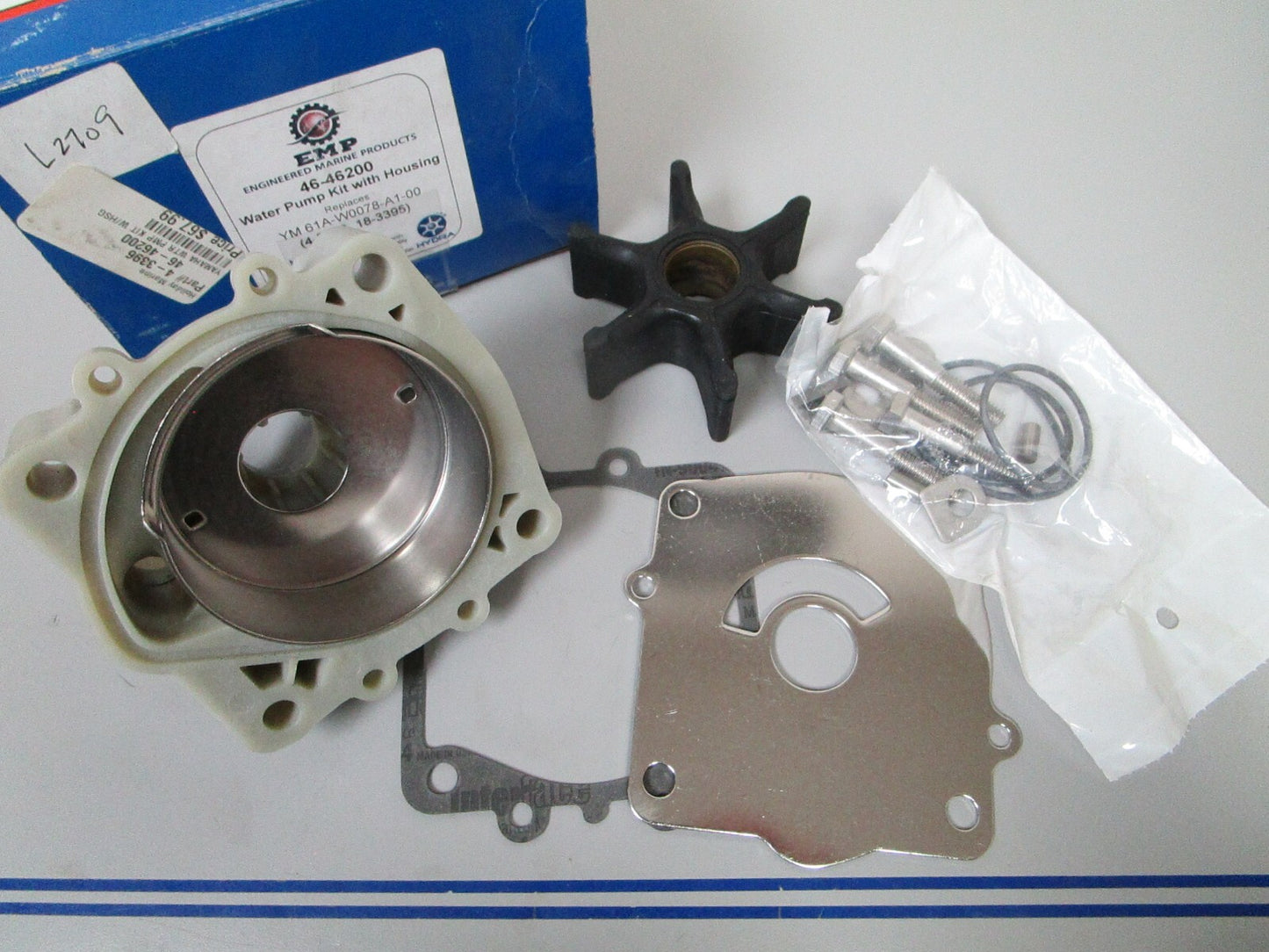 *NEW* 0720 EMP Water Pump Kit 4-3396 Replaces: 46-46200 61A-W0078-A1-00 18-3395