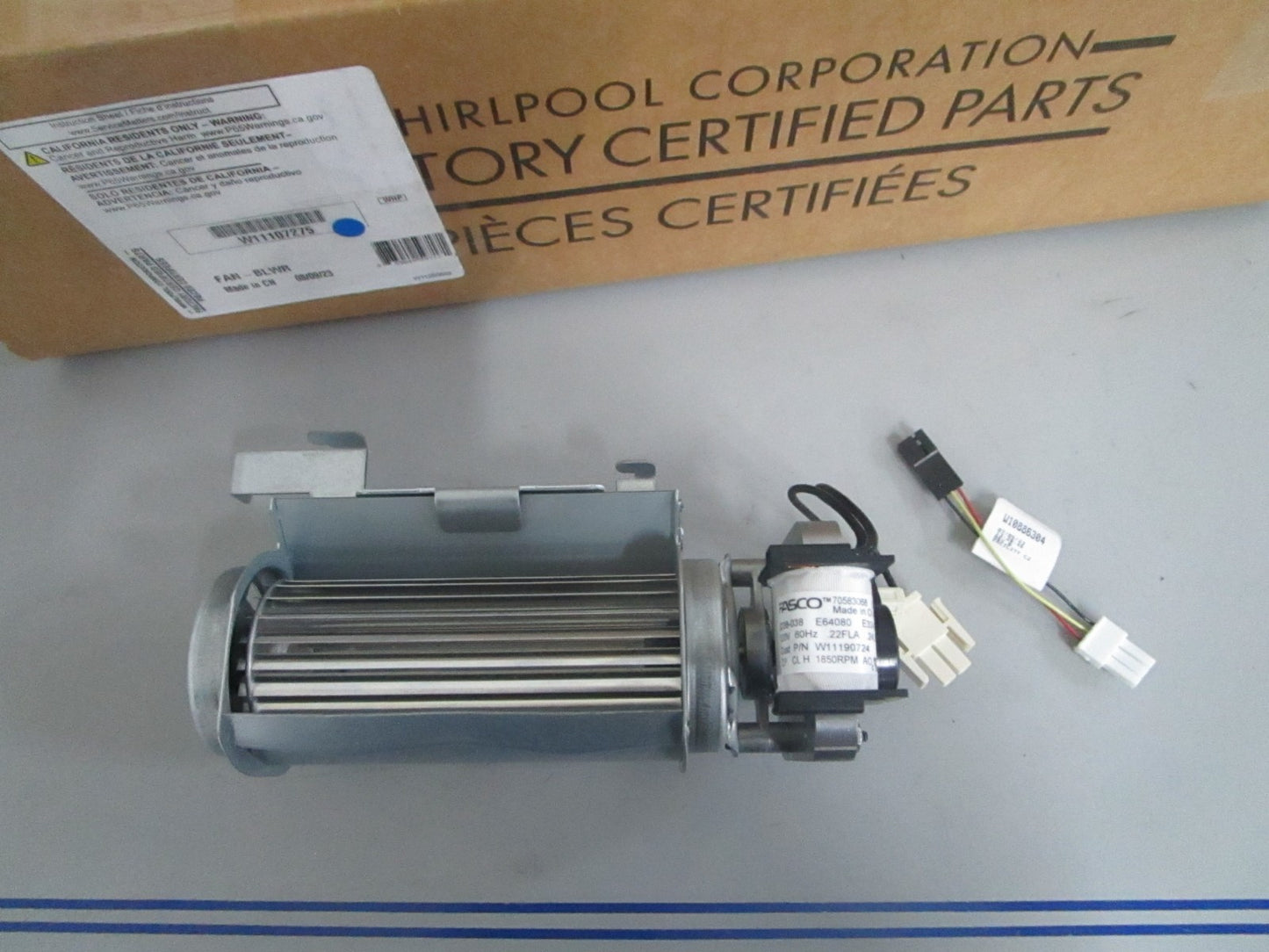 *NEW OEM* 0820 Whirlpool Blower Fan W11107275