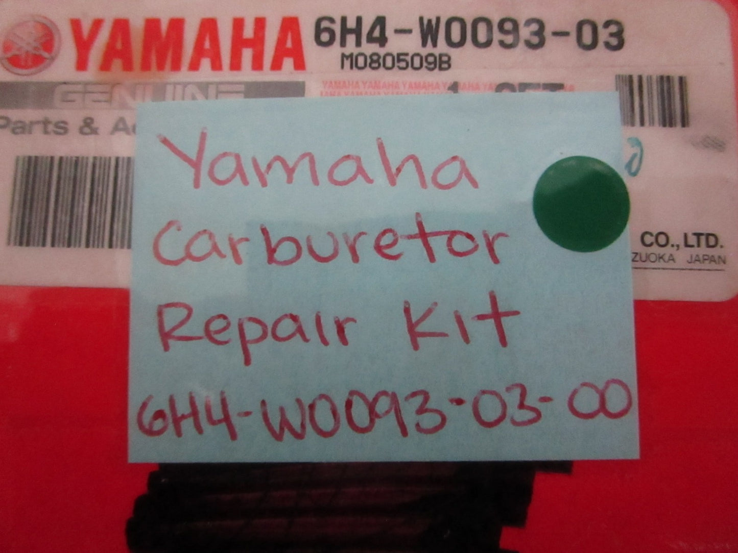 NEW OEM 6H4-W0093-03-00 Yamaha Carburetor Repair Kit 0820