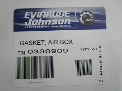 *NEW OEM* 0810 OMC Johnson Evinrude Air Box Gasket 330909 0330909