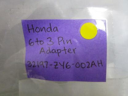 *NEW OEM* 0810 Honda 6 to 3 Pin Adapter 32197-ZY6-002AH