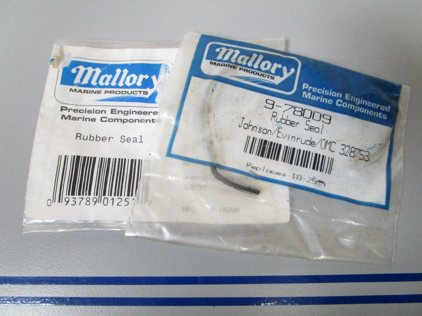 NEW (LOT OF 2) 9-7800 Replaces: OMC 328753 Mallory Rubber Seal 0810