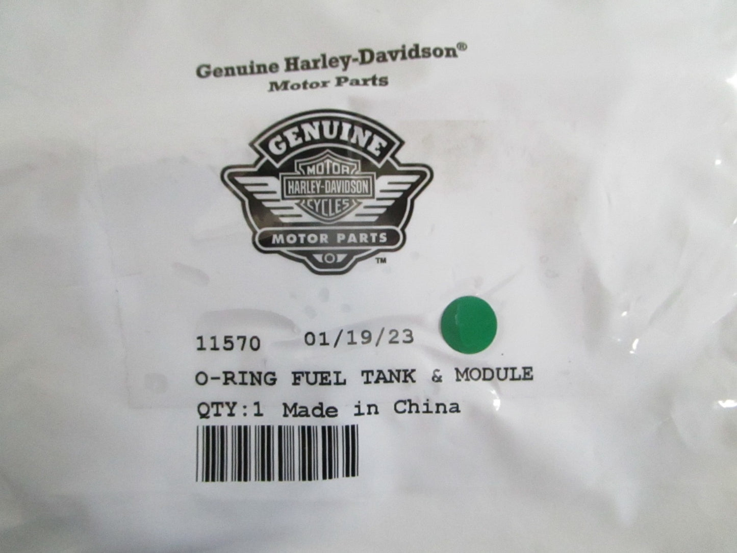 NEW OEM 11570 Harley Davidson O-Ring 0820